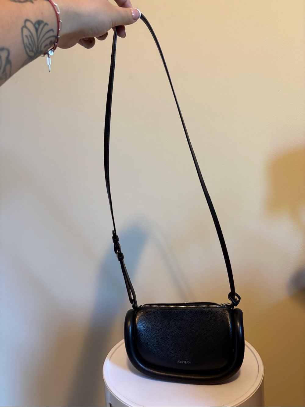 JW Anderson Black Leather Bumper 12 Bag - Picture 2 of 4